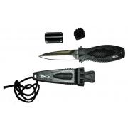 Ніж BS DIVER Mini STINGER (420 J2 ss) нерж.сталь в піхвах